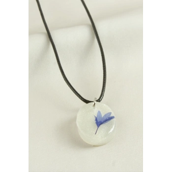 ÇOK SATAN Peygamber Çiçeği Oval Epoksi Kolye