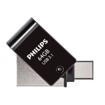 ÇOK SATAN Philips Fm12dc152b/00 128gb 2 In 1 Type-c/usb 3.1 Siyah Gri Usb Flash Bellek