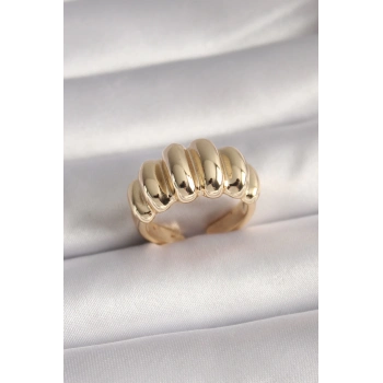 ÇOK SATAN Pirinç Gold Renk Kadın Yüzük