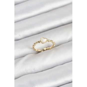 ÇOK SATAN Pirinç Gold Renk Kalpli Model Kadın Yüzük