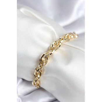 ÇOK SATAN Pirinç Gold Renk Zincir Model Kadın Bileklik