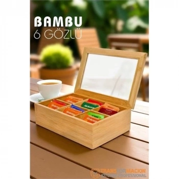 ÇOK SATAN Poşet Çay Kutusu Ahşap Sallama Çay Organizer Kahve Şeker Aksesuar Kutusu