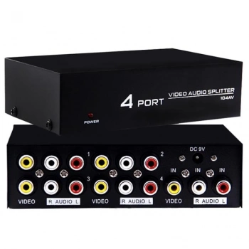 ÇOK SATAN Powermaster Av-104 4 Port Video Audio Splitter