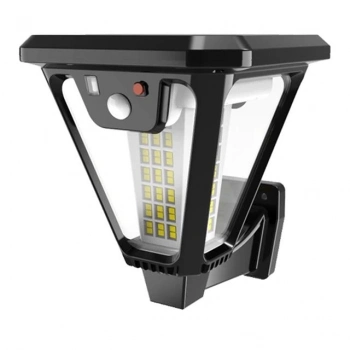 ÇOK SATAN Powermaster Hs-v83 Solar Panelli 3 Modlu Kumandalı Hareket Sensörlü 100 Smd Ledli Şarjlı Duvar Ve Bahçe Lambası