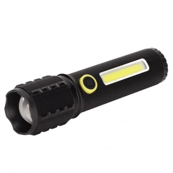 ÇOK SATAN Powermaster Jf-72 Power Led, Cob Led Zoomlu Flash Özellikli Şarjlı Metal Kasa Profesyonel El Feneri