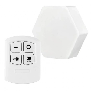 ÇOK SATAN Powermaster Mx-359 Tekli Altıgen Kumandalı Pilli Dokunmatik Tezgah Altı - Duvar Led Aydınlatma