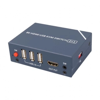 ÇOK SATAN Powermaster Pm-11777 8k Hdmi Usb Kvm Switch 2x1