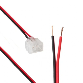 ÇOK SATAN Powermaster Pm-16735 2 Pin 6x12mm Tek Yönlü Iğneli Neon Soketi Konnektör Kablo 12 Volt Fişi Aparatı (15 Cm)