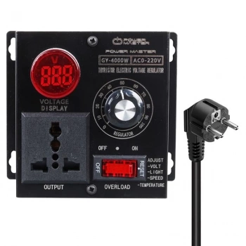 ÇOK SATAN Powermaster Pm-21013 10-100v Ac 4000 Watt 15a Hız Işık Kontrolü Motor Sürücü Voltaj Regülatör