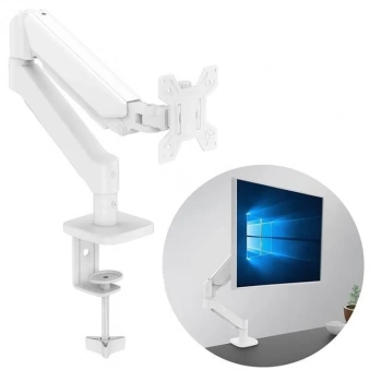 ÇOK SATAN Powermaster Pm-252 13-32 Amortisörlü Stand Tek Kol Lcd-led Gaming Monitör Tutucu Beyaz Stand Askı Aparatı