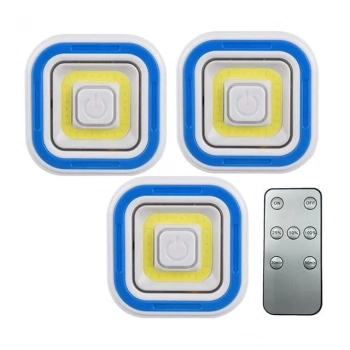 ÇOK SATAN Powermaster Pm-6936 Cob Ledli Pilli Uzaktan Kumandalı Üçlü Lamba