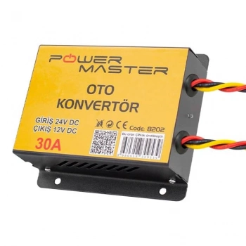 ÇOK SATAN Powermaster Pm-8202 24v Dc / 12v Dc 30 Amper Oto Konvertör