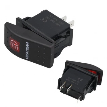 ÇOK SATAN Powermaster Projektör Sembollü Işıklı 3 Pinli On-off 12-24v Marin Switch