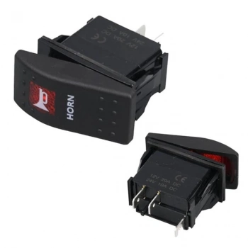 ÇOK SATAN Powermaster ﻿korna Sembollü Işıksız Yaylı 2 Pinli On-off 12-24v Marin Switch