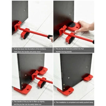 ÇOK SATAN Pratik Tekerlekli Eşya Mobilya Kaydırma Aparatı