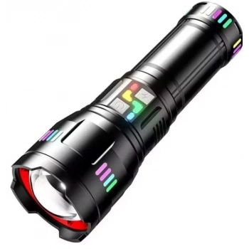 ÇOK SATAN Pro F-3002 Alüminyum Tg Led Gece Şeritli Type-c Şarjlı El Feneri