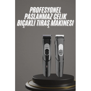 ÇOK SATAN Pro Şarjlı Saç Sakal Tıraş Makinesi Ense Kesme Makinesi Lazer Öncesi Kısaltma