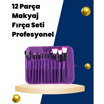 ÇOK SATAN Profesyonel Makyaj Uygulamalarına Özel 12 Parça Kompakt ve Hafif Makyaj Fırça Seti