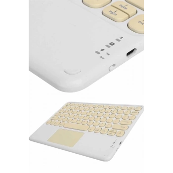 ÇOK SATAN Profesyonel Wifi Q Klavye Bluetooth Klavye Touchpad 10.8 Inç