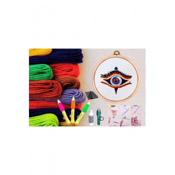 ÇOK SATAN Punch Seti Nakış Seti Kasnaklı Kendin Yap Seti Seri 1