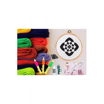 ÇOK SATAN Punch Seti Nakış Seti Kasnaklı Kendin Yap Seti Seri 103