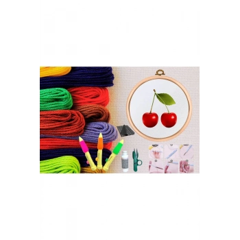 ÇOK SATAN Punch Seti Nakış Seti Kasnaklı Kendin Yap Seti Seri 12