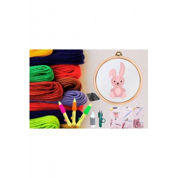 ÇOK SATAN Punch Seti Nakış Seti Kasnaklı Kendin Yap Seti Seri 129