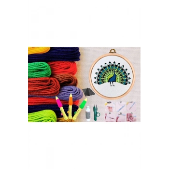 ÇOK SATAN Punch Seti Nakış Seti Kasnaklı Kendin Yap Seti Seri 14