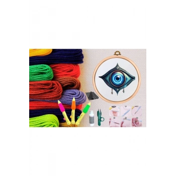 ÇOK SATAN Punch Seti Nakış Seti Kasnaklı Kendin Yap Seti Seri 141