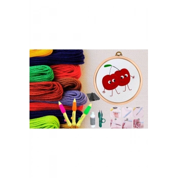 ÇOK SATAN Punch Seti Nakış Seti Kasnaklı Kendin Yap Seti Seri 145