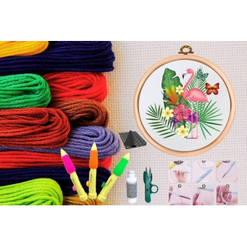 ÇOK SATAN Punch Seti Nakış Seti Kasnaklı Kendin Yap Seti Seri 16