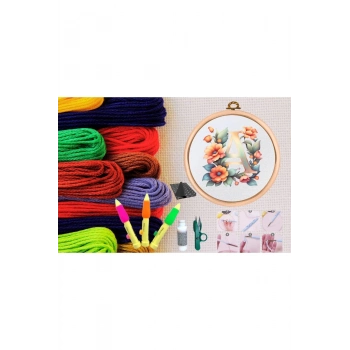 ÇOK SATAN Punch Seti Nakış Seti Kasnaklı Kendin Yap Seti Seri 23