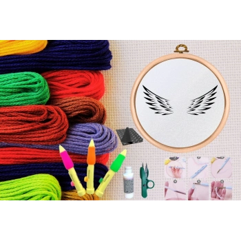 ÇOK SATAN Punch Seti Nakış Seti Kasnaklı Kendin Yap Seti Seri 25