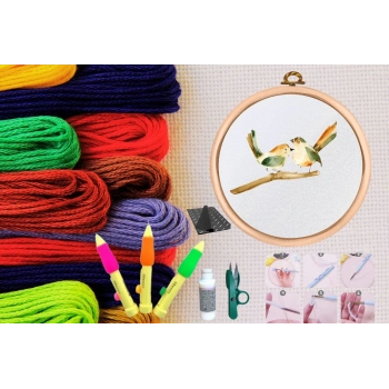 ÇOK SATAN Punch Seti Nakış Seti Kasnaklı Kendin Yap Seti Seri 30