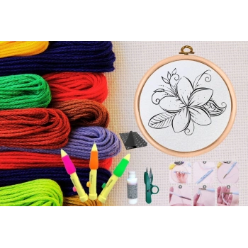 ÇOK SATAN Punch Seti Nakış Seti Kasnaklı Kendin Yap Seti Seri 33