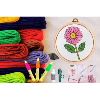 ÇOK SATAN Punch Seti Nakış Seti Kasnaklı Kendin Yap Seti Seri 35