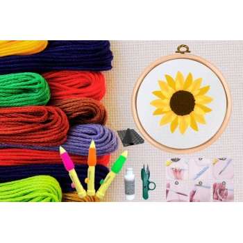 ÇOK SATAN Punch Seti Nakış Seti Kasnaklı Kendin Yap Seti Seri 39