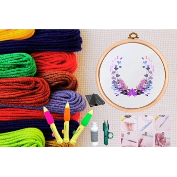 ÇOK SATAN Punch Seti Nakış Seti Kasnaklı Kendin Yap Seti Seri 42