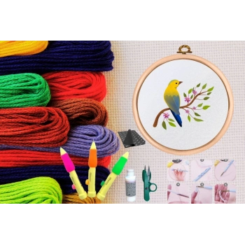 ÇOK SATAN Punch Seti Nakış Seti Kasnaklı Kendin Yap Seti Seri 44