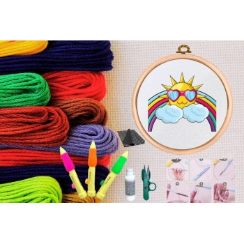 ÇOK SATAN Punch Seti Nakış Seti Kasnaklı Kendin Yap Seti Seri 46