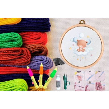 ÇOK SATAN Punch Seti Nakış Seti Kasnaklı Kendin Yap Seti Seri 52