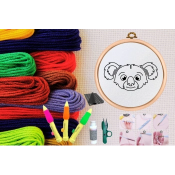 ÇOK SATAN Punch Seti Nakış Seti Kasnaklı Kendin Yap Seti Seri 55