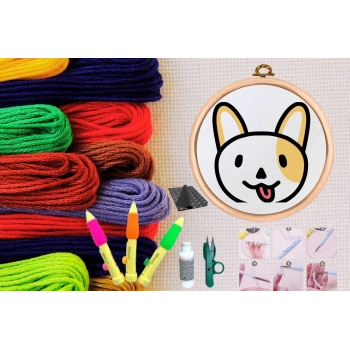 ÇOK SATAN Punch Seti Nakış Seti Kasnaklı Kendin Yap Seti Seri 58