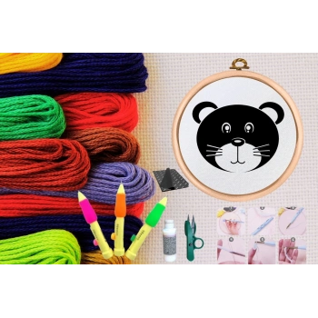 ÇOK SATAN Punch Seti Nakış Seti Kasnaklı Kendin Yap Seti Seri 59