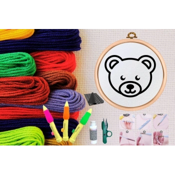 ÇOK SATAN Punch Seti Nakış Seti Kasnaklı Kendin Yap Seti Seri 60