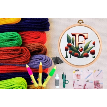 ÇOK SATAN Punch Seti Nakış Seti Kasnaklı Kendin Yap Seti Seri 67