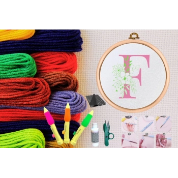 ÇOK SATAN Punch Seti Nakış Seti Kasnaklı Kendin Yap Seti Seri 68