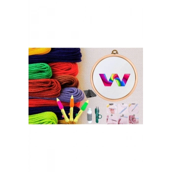 ÇOK SATAN Punch Seti Nakış Seti Kasnaklı Kendin Yap Seti Seri 98