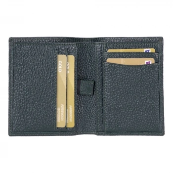 ÇOK SATAN Purahide Deri Cüzdan, 7 Adet Kart Bölmesi, Dokulu Siyah