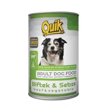 ÇOK SATAN Quik Biftek ve Sebzeli Köpek Maması Konservesi 415 Gr
